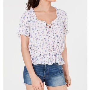 NWT floral print top